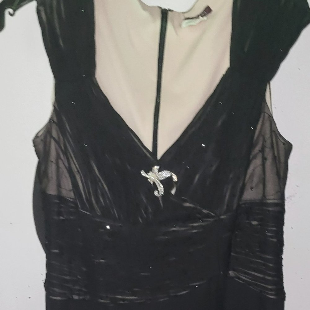 Black Long Sleeveless Gown/Dress